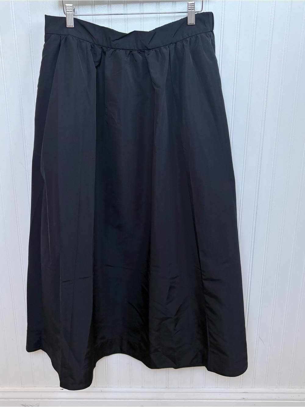 Old Navy The Occasion Women’s Size Large Black Midi Full Skirt Elastic Waist NEW